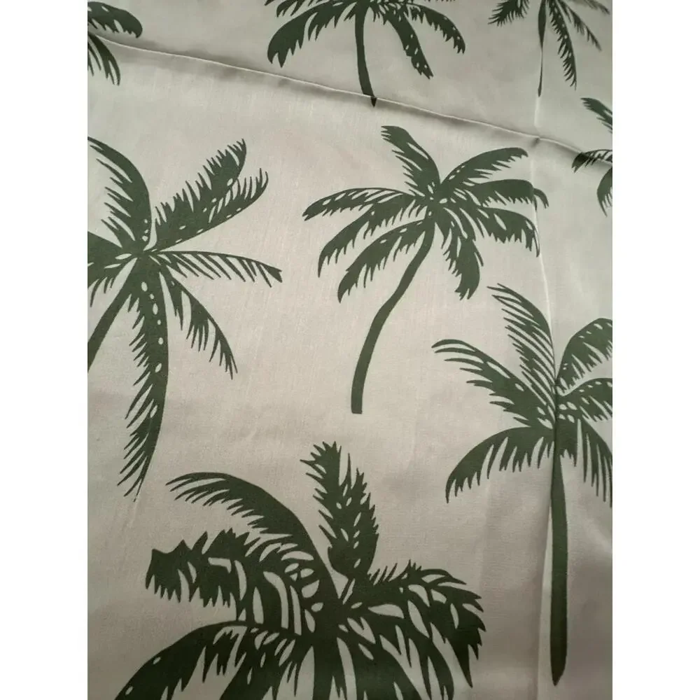 Palm Tree Print Square Scarf